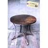 Table Ronde en Acier Vintage Industriel