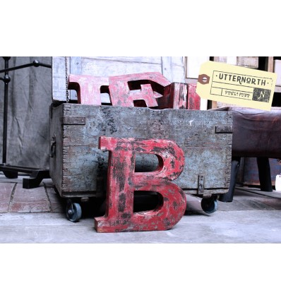 Lettres en Acier Vintage Industriel