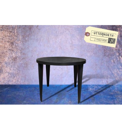 Table Ronde en Acier Vintage Industriel