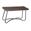 petit Banc en Bois et Acier Vintage Industriel