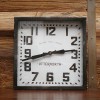 PENDULE MURALE Vintage Industriel CARREE