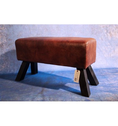 Banc "gymnastique " en Cuir Vintage Industriel GRAND MODELE