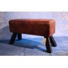 Banc "gymnastique " en Cuir Vintage Industriel GRAND MODELE