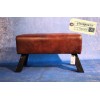 Banc "gymnastique " en Cuir Vintage Industriel GRAND MODELE