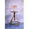 Tabouret d'atelier Haut Vintage Industriel