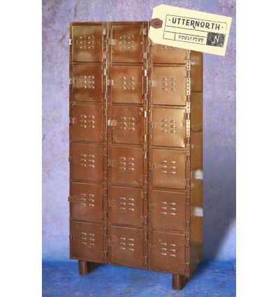 Armoire multi-portes en acier Vintage Industriel