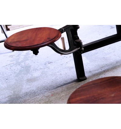 Table à Tabourets Vintage Industriel