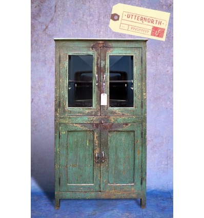 Armoire Vitrée Vintage Industriel